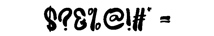 Market Alphabet Font OTHER CHARS
