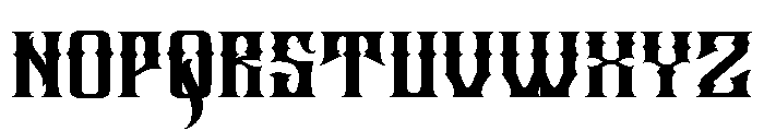 MarkosGangs-Regular Font UPPERCASE