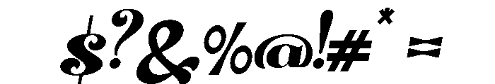 Markowl Italic Font OTHER CHARS