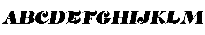 Markowl Italic Font UPPERCASE
