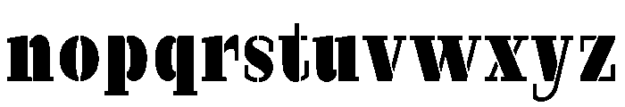Marksteel Black Condensed Font LOWERCASE