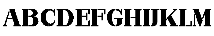 Marksteel Black Semi Expanded Font UPPERCASE