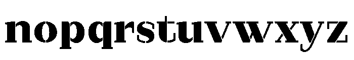 Marksteel Black Semi Expanded Font LOWERCASE