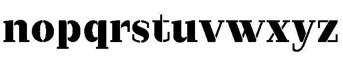 Marksteel Black Font LOWERCASE