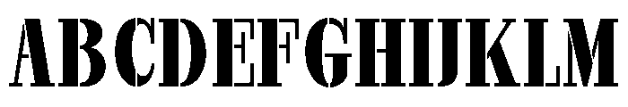 Marksteel Bold Condensed Font UPPERCASE