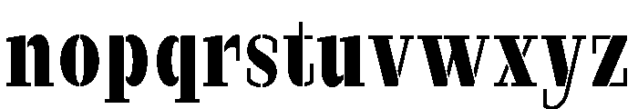 Marksteel Bold Condensed Font LOWERCASE