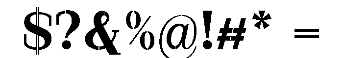 Marksteel Bold Semi Expanded Font OTHER CHARS