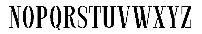 Marksteel Condensed Font UPPERCASE