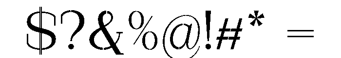 Marksteel Expanded Font OTHER CHARS