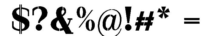 Marksteel ExtBd SemExp Font OTHER CHARS