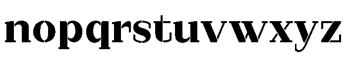 Marksteel ExtBd SemExp Font LOWERCASE