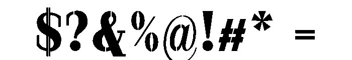 Marksteel ExtBd SemiCond Font OTHER CHARS