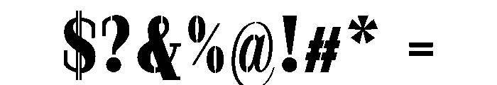 Marksteel Extra Bold Condensed Font OTHER CHARS