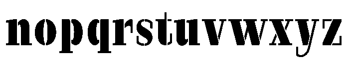 Marksteel Extra Bold Condensed Font LOWERCASE