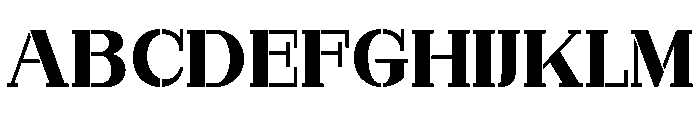 Marksteel Extra Bold Expanded Font UPPERCASE
