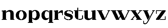 Marksteel Extra Bold Expanded Font LOWERCASE