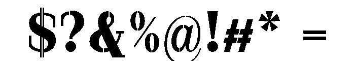 Marksteel Extra Bold Font OTHER CHARS