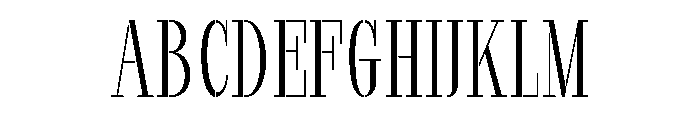 Marksteel Extra Light Condensed Font UPPERCASE