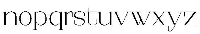 Marksteel Extra Light Expanded Font LOWERCASE