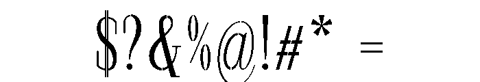Marksteel Light Condensed Font OTHER CHARS