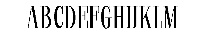 Marksteel Light Condensed Font UPPERCASE