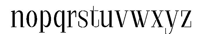 Marksteel Light Semi Condensed Font LOWERCASE