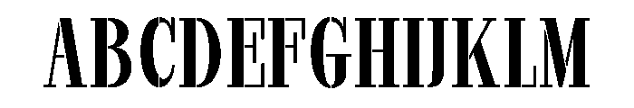 Marksteel Medium Condensed Font UPPERCASE