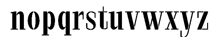 Marksteel Medium Condensed Font LOWERCASE