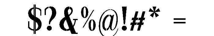 Marksteel SemBd SemiCond Font OTHER CHARS