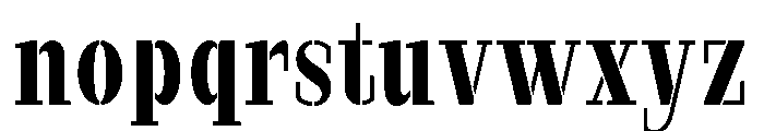 Marksteel Semi Bold Condensed Font LOWERCASE