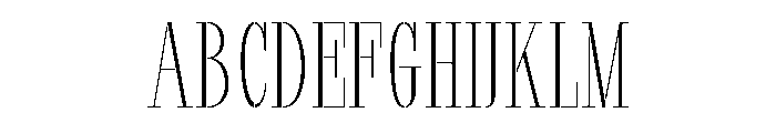 Marksteel Thin Condensed Font UPPERCASE