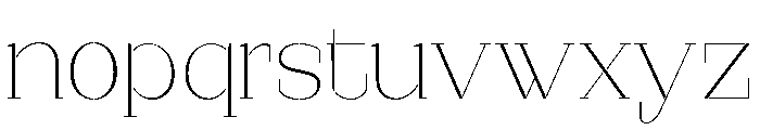 Marksteel Thin Expanded Font LOWERCASE