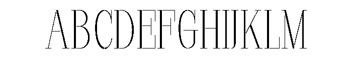 Marksteel Thin Semi Condensed Font UPPERCASE