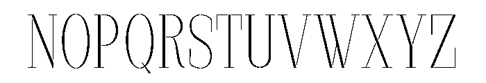 Marksteel Thin Semi Condensed Font UPPERCASE