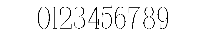 Marksteel Thin Font OTHER CHARS