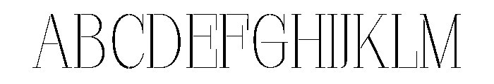 Marksteel Thin Font UPPERCASE