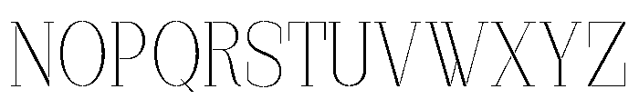 Marksteel Thin Font UPPERCASE