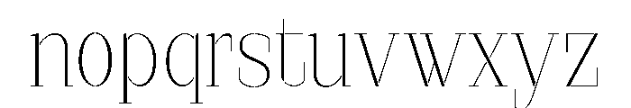 Marksteel Thin Font LOWERCASE