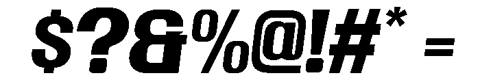 Marland Italic Sans Font OTHER CHARS