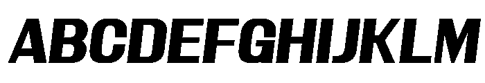 Marland Italic Sans Font UPPERCASE
