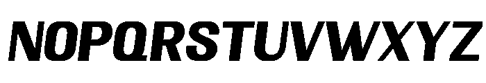 Marland Italic Sans Font LOWERCASE