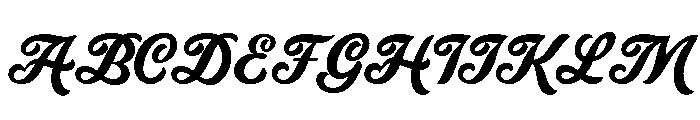 Marland Script Font UPPERCASE