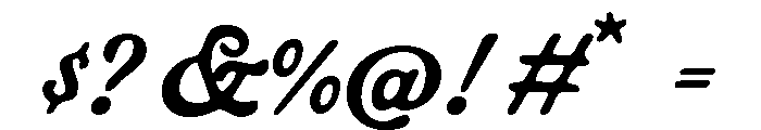 Marland ScriptInked Font OTHER CHARS