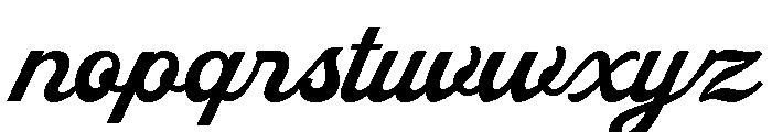 Marland Script Font LOWERCASE