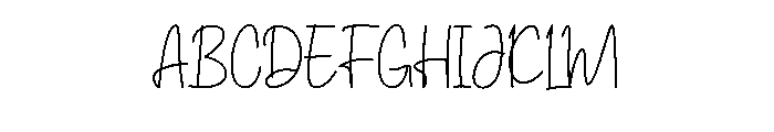 Marline Barista Font UPPERCASE