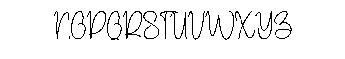 Marline Barista Font UPPERCASE