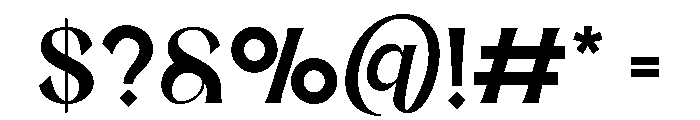 MarlynTomorrow-Regular Font OTHER CHARS