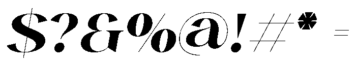 Maronier Italic Font OTHER CHARS
