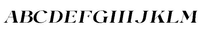 Maronier Italic Font UPPERCASE