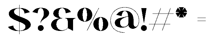 Maronier Regular Font OTHER CHARS